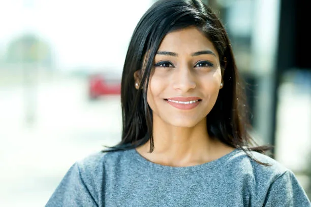 Portrait of beautiful woman smiling Portrait of beautiful woman smiling
